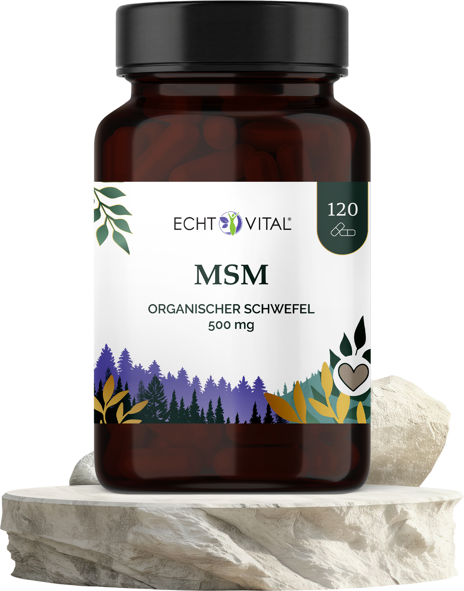 MSM Kapseln - organischer Schwefel - ECHT VITAL Premium Qualität